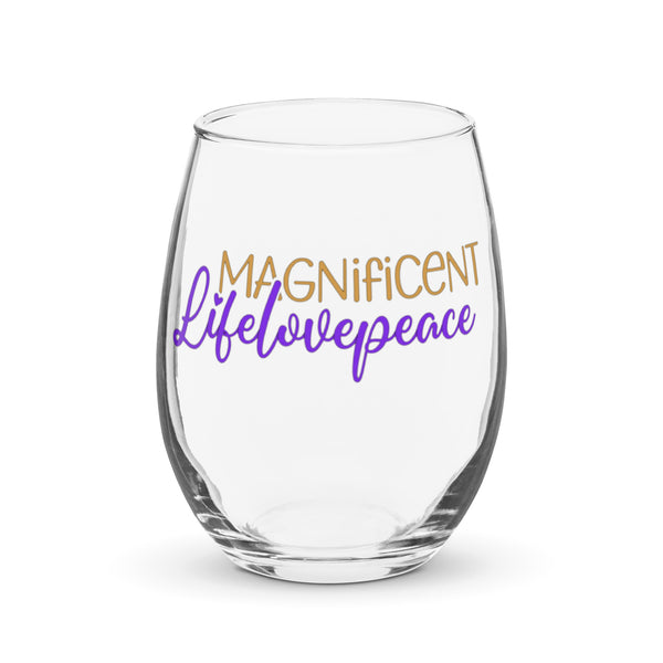 Stemless wine glass