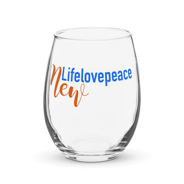 Stemless wine glass