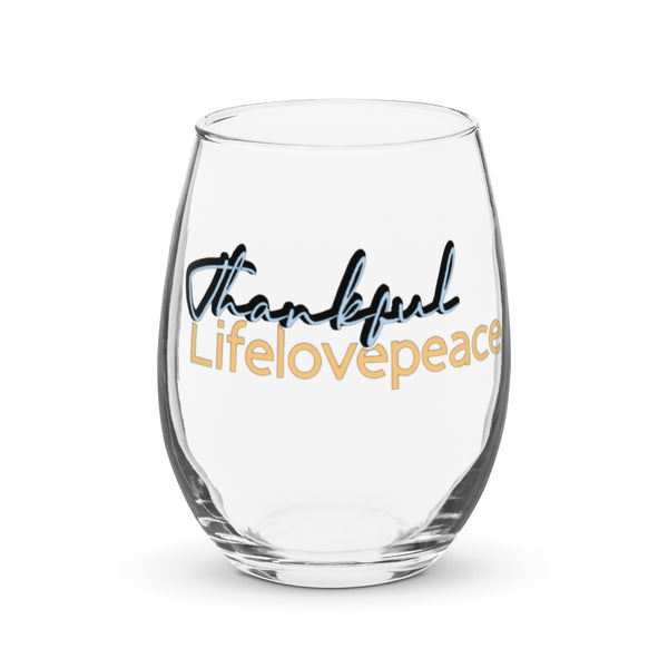 Stemless wine glass